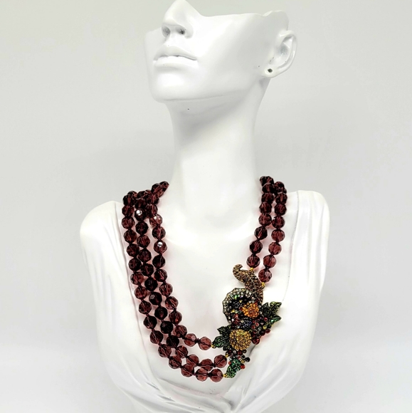 Heidi Daus Holiday Cornucopia Necklace with Multicolor Swarovski Crystals - Picture 10 of 13